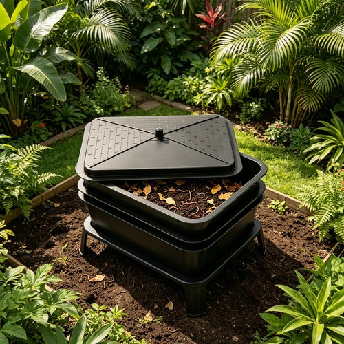 Layer compost bin - 3-layer,